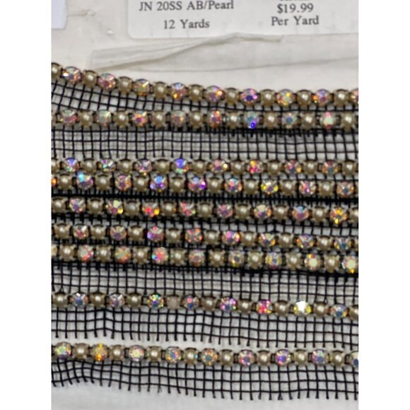 Vtg MICHAEL THOMAS Designer Collection JN 20SS AB Vintage Rhinestone Trim Lot - Picture 10 of 11